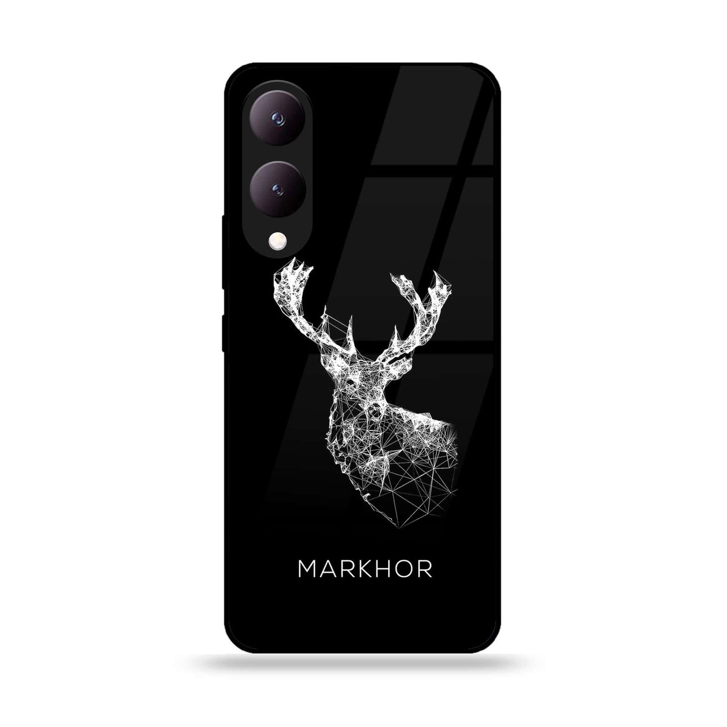 Vivo Y17S - Markhor Design 4 - Premium Printed Glass soft Bumper shock Proof Case CS-37484