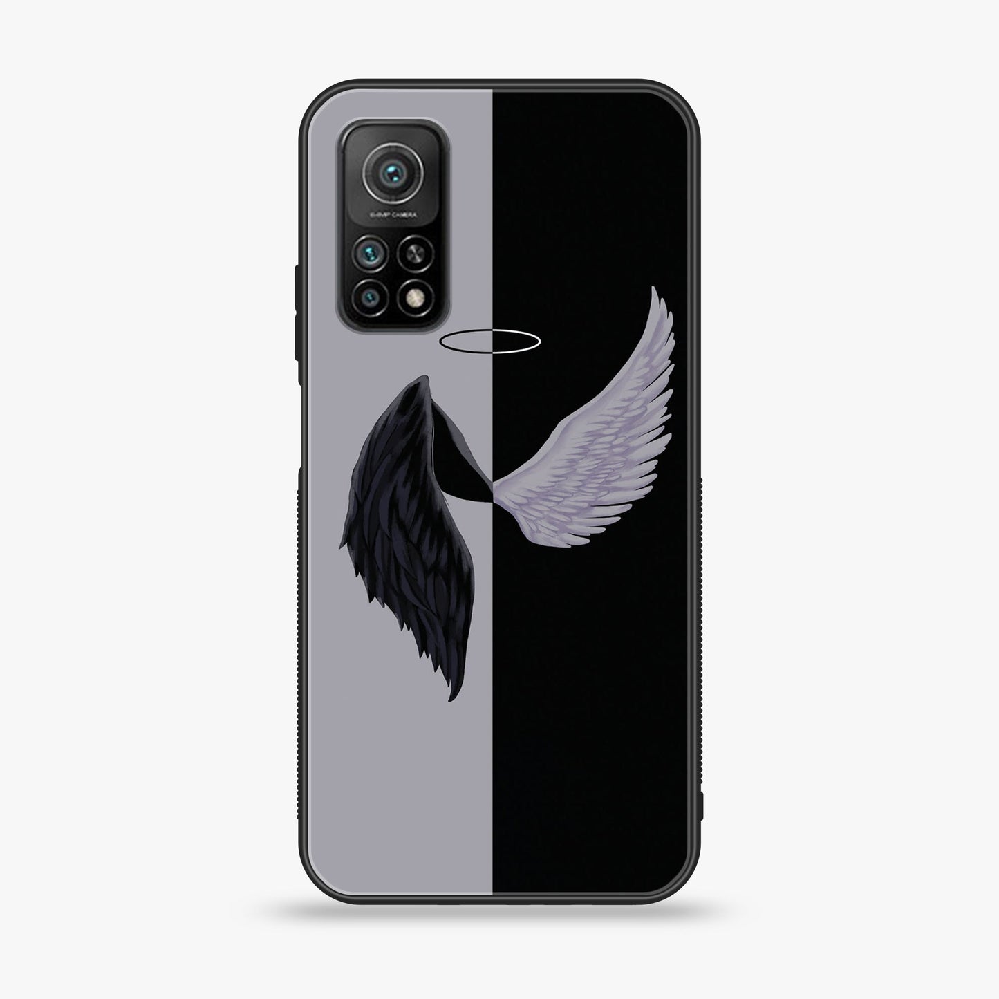 Xiaomi Mi 10T/10T Pro Angel Wings 2.0 Design 5 Premium Printed Glass soft Bumper shock Proof Case CS-39194