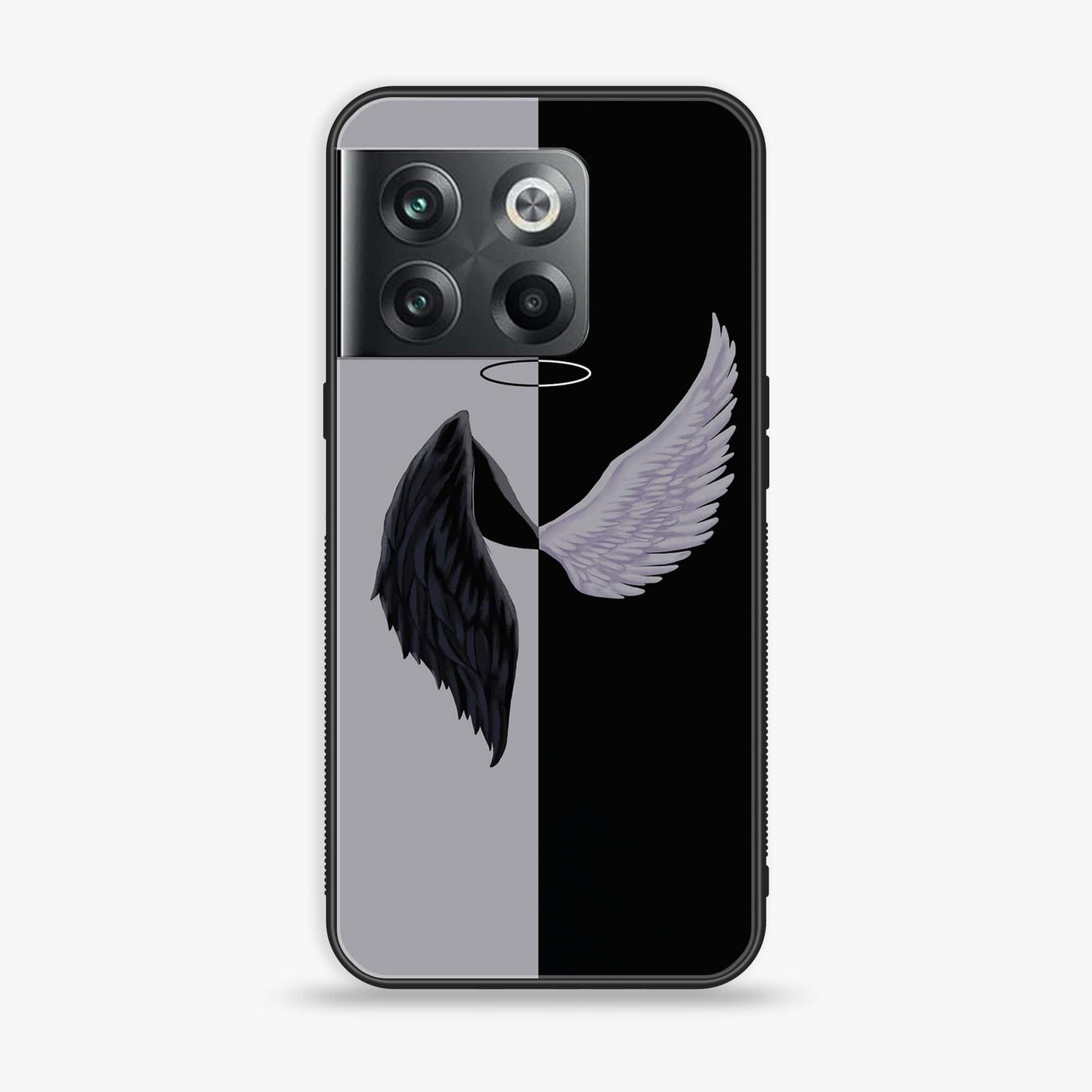 Oneplus 10T Angel Wings 2.0 Design 3 Premium Printed Glass soft Bumper shock Proof Case CS-39050