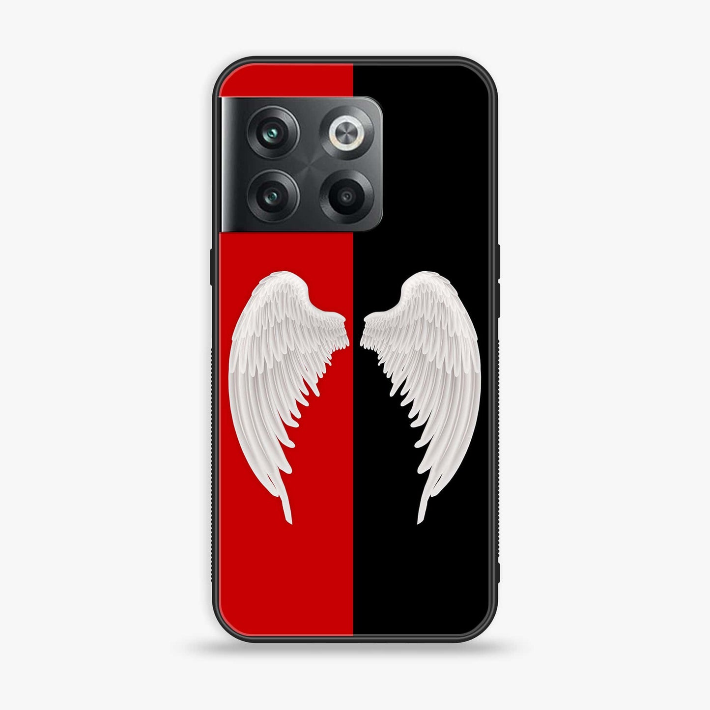 Oneplus 10T Angel Wings 2.0 Design 3 Premium Printed Glass soft Bumper shock Proof Case CS-39050