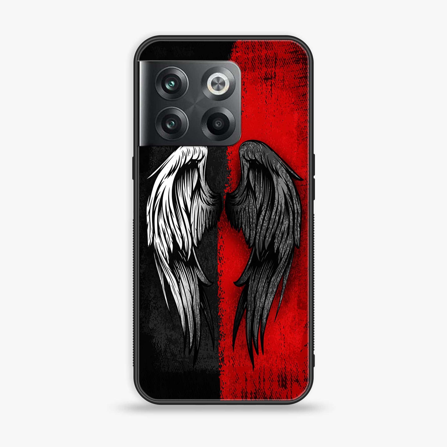 Oneplus 10T Angel Wings 2.0 Design 3 Premium Printed Glass soft Bumper shock Proof Case CS-39050