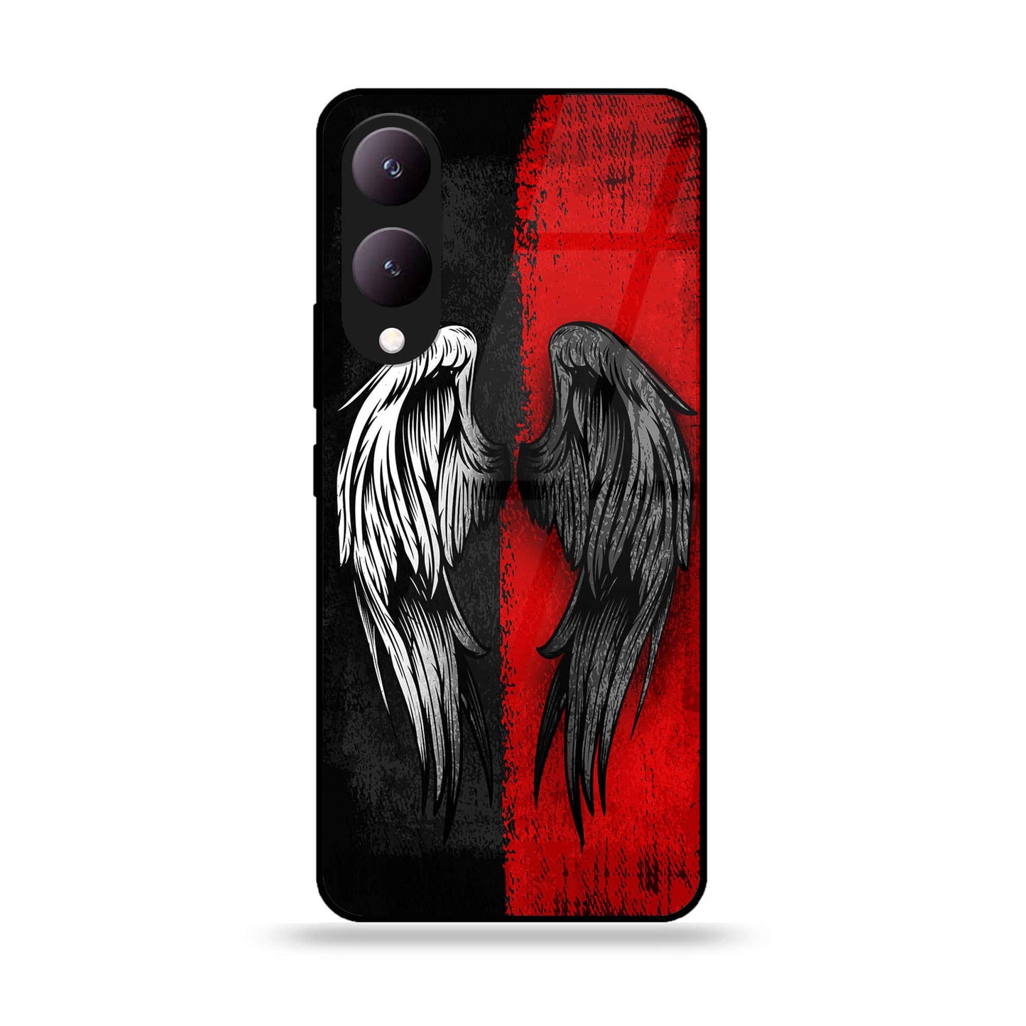Vivo Y17S - Angel Wings 2.0 Design 10 - Premium Printed Glass soft Bumper shock Proof Case CS-39099