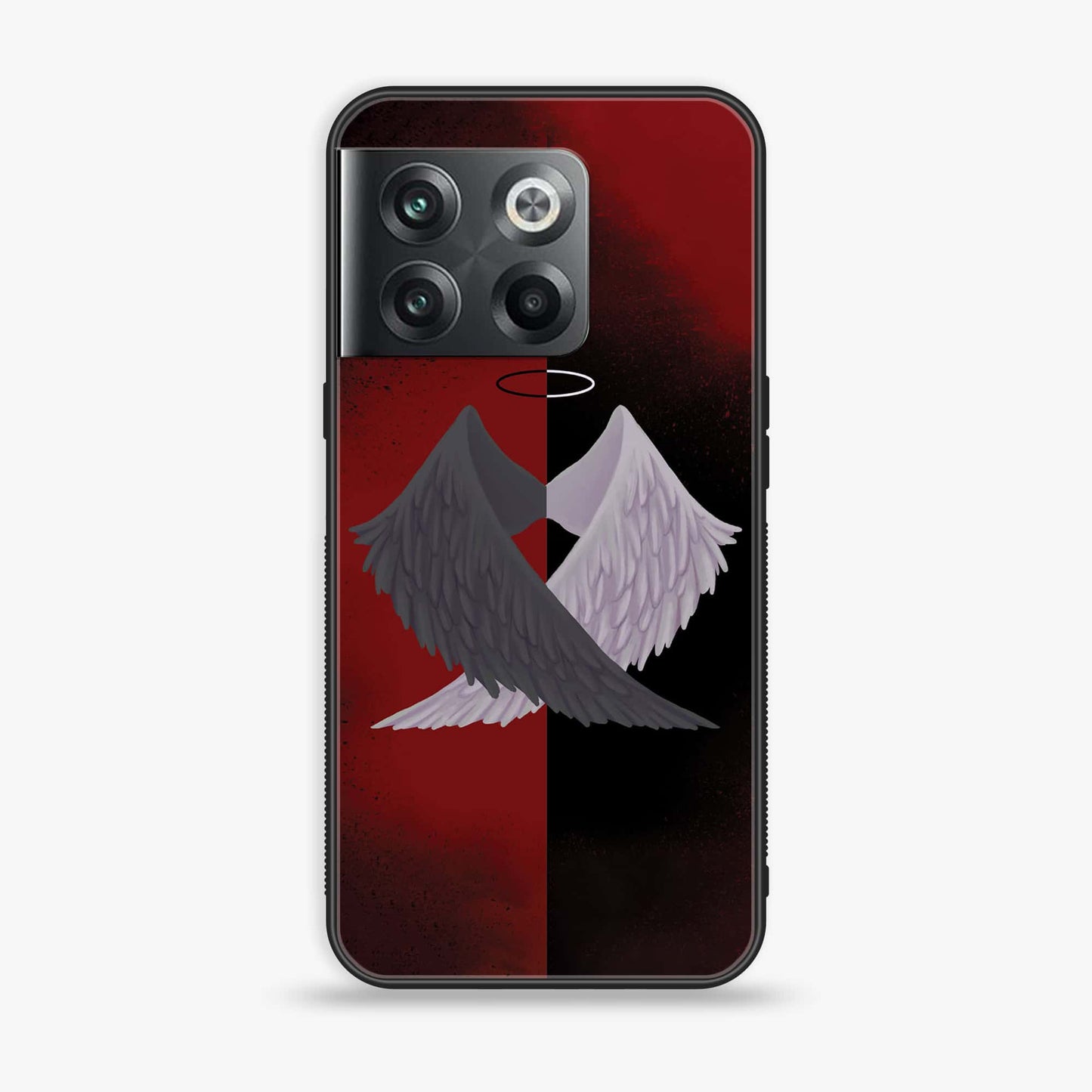 Oneplus 10T Angel Wings 2.0 Design 3 Premium Printed Glass soft Bumper shock Proof Case CS-39050