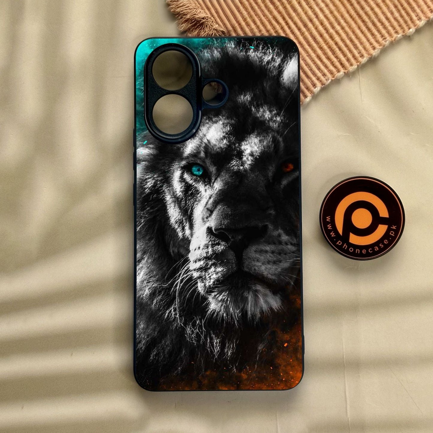 Vivo V60 Lite - Tiger Design 3 - Premium Metal Printed Soft Bumper Shock Proof Case