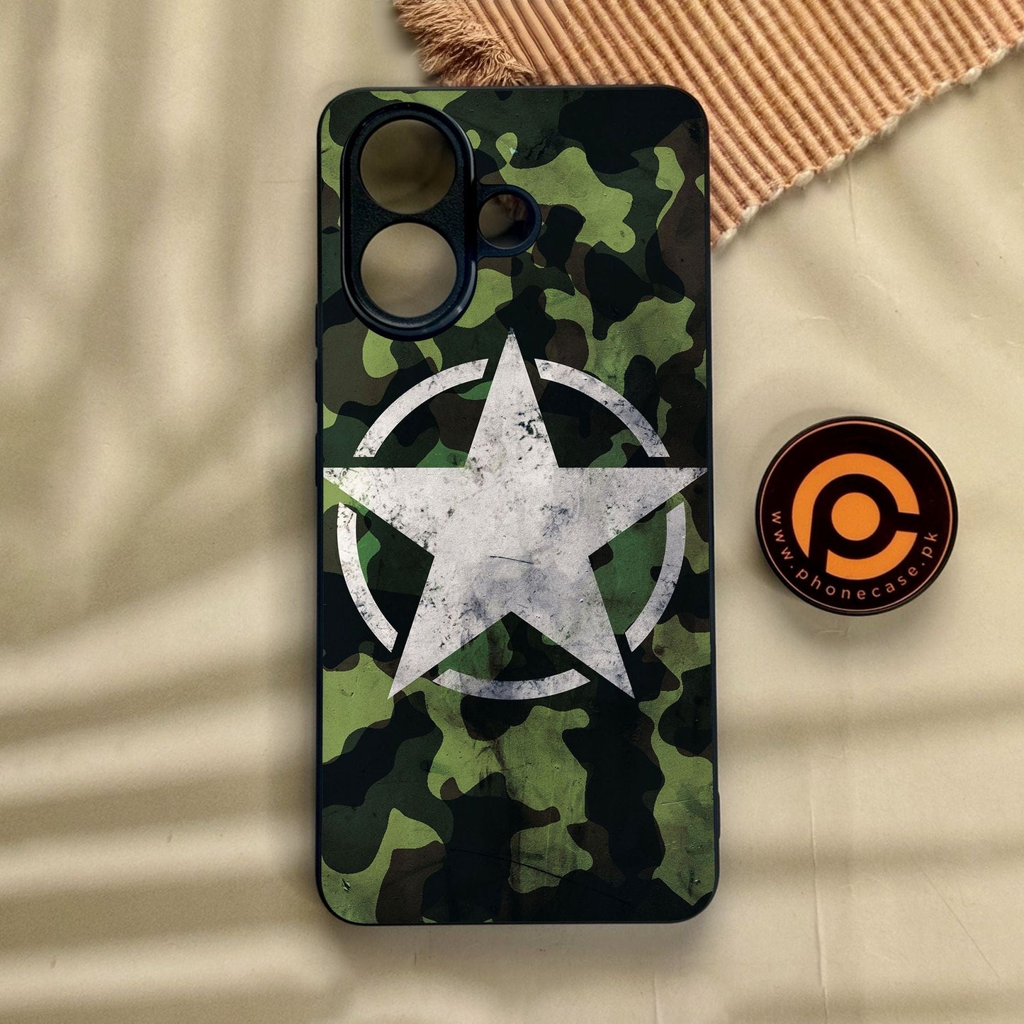 Vivo V60 Lite - Ndcom - Premium Metal Printed Soft Bumper Shock Proof Case