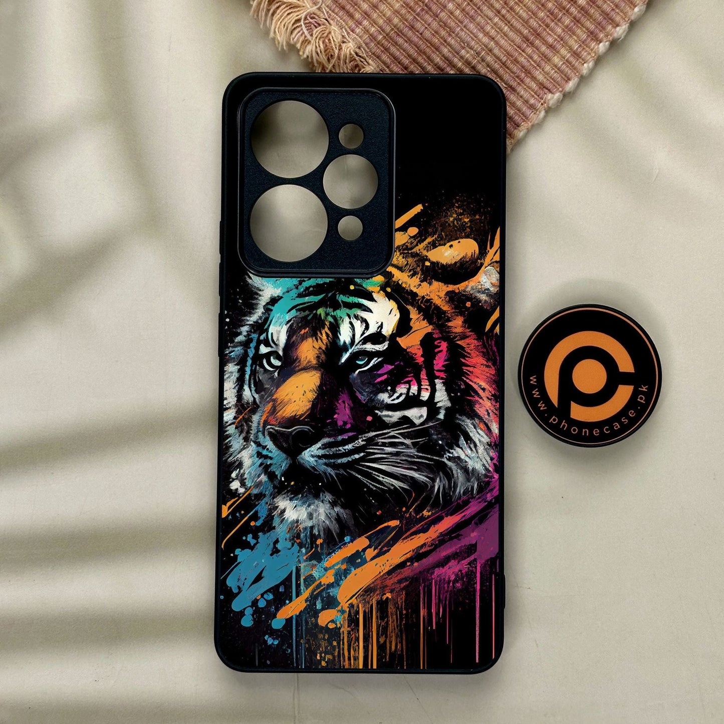 Realme 15 - Tiger 2.0 Design 9 - Premium Metal Printed Soft Bumper Shock Proof Case