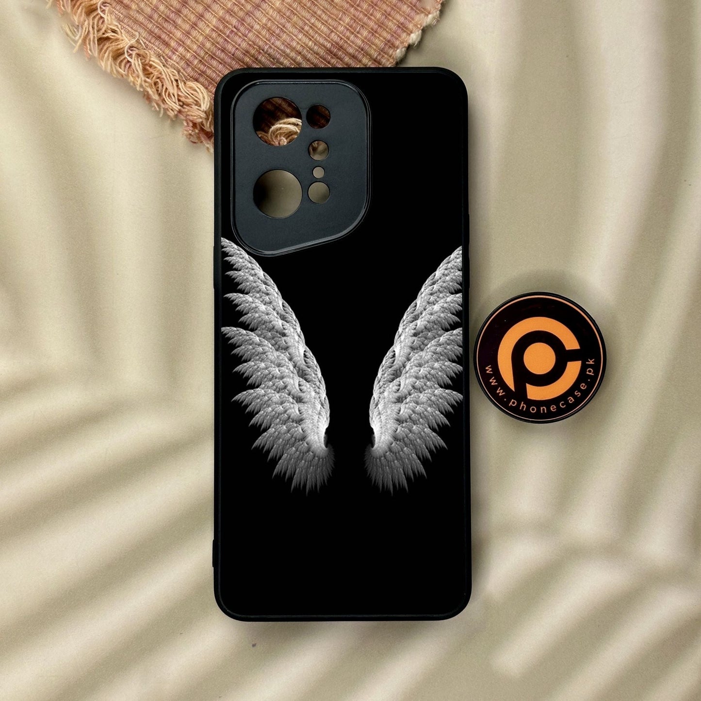 Oppo Find X5 Pro - Angel Wings Design 6 - Premium Metal Printed Soft Bumper Shock Proof Case