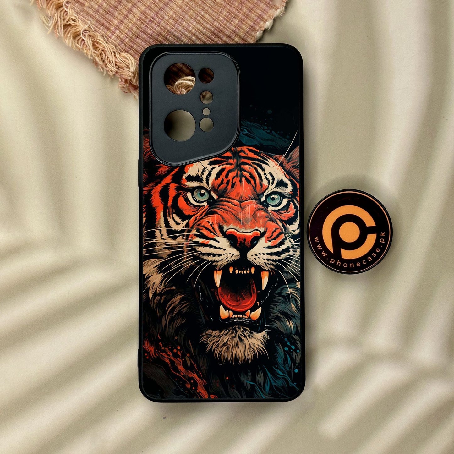 Oppo Find X5 Pro - Tiger 2.0 Design 3 - Premium Metal Printed Soft Bumper Shock Proof Case