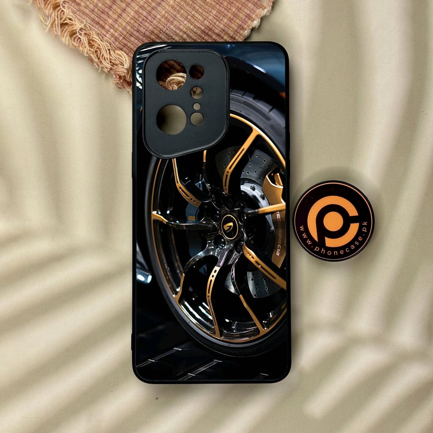 Oppo Find X5 Pro - Racing Car Red Blade Rim - Premium Metal Printed Soft Bumper Shock Proof Case