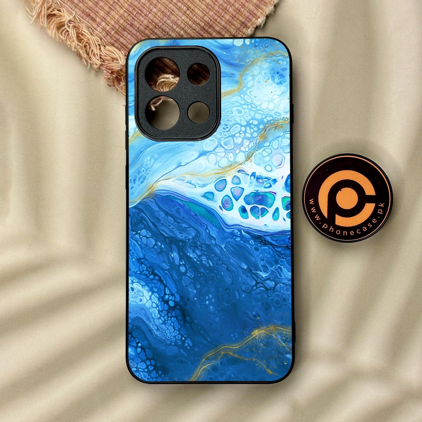 OnePlus 13T - Blue 2.0 Design 5 - Premium Metal Printed Soft Bumper Shock Proof Case