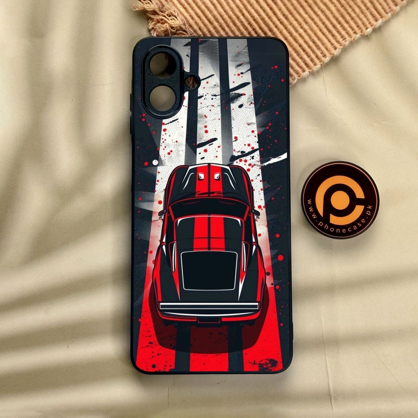 Samsung Galaxy A07 - Top-Down Track - Premium Metal Printed Soft Bumper Shock Proof Case