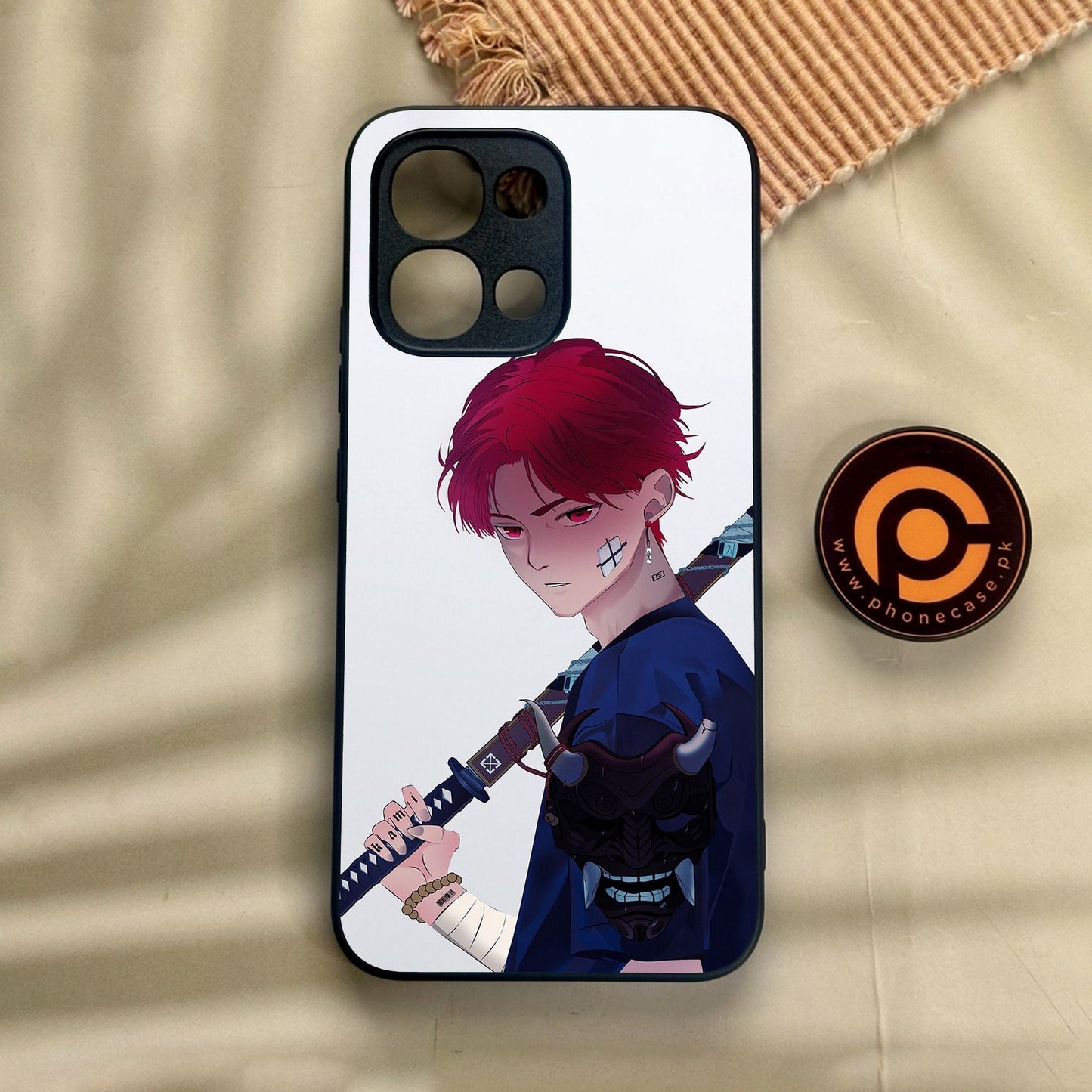 Oppo A6 Pro - Anime Series Design 8 - Premium Metal Printed Soft Bumper Shock Proof Case