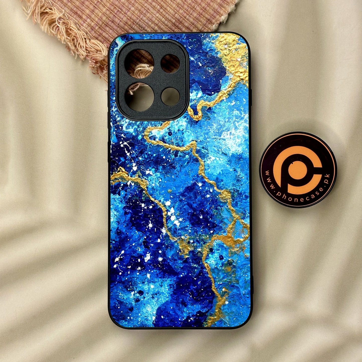 OnePlus 13T - Blue 2.0 Design 4 - Premium Metal Printed Soft Bumper Shock Proof Case