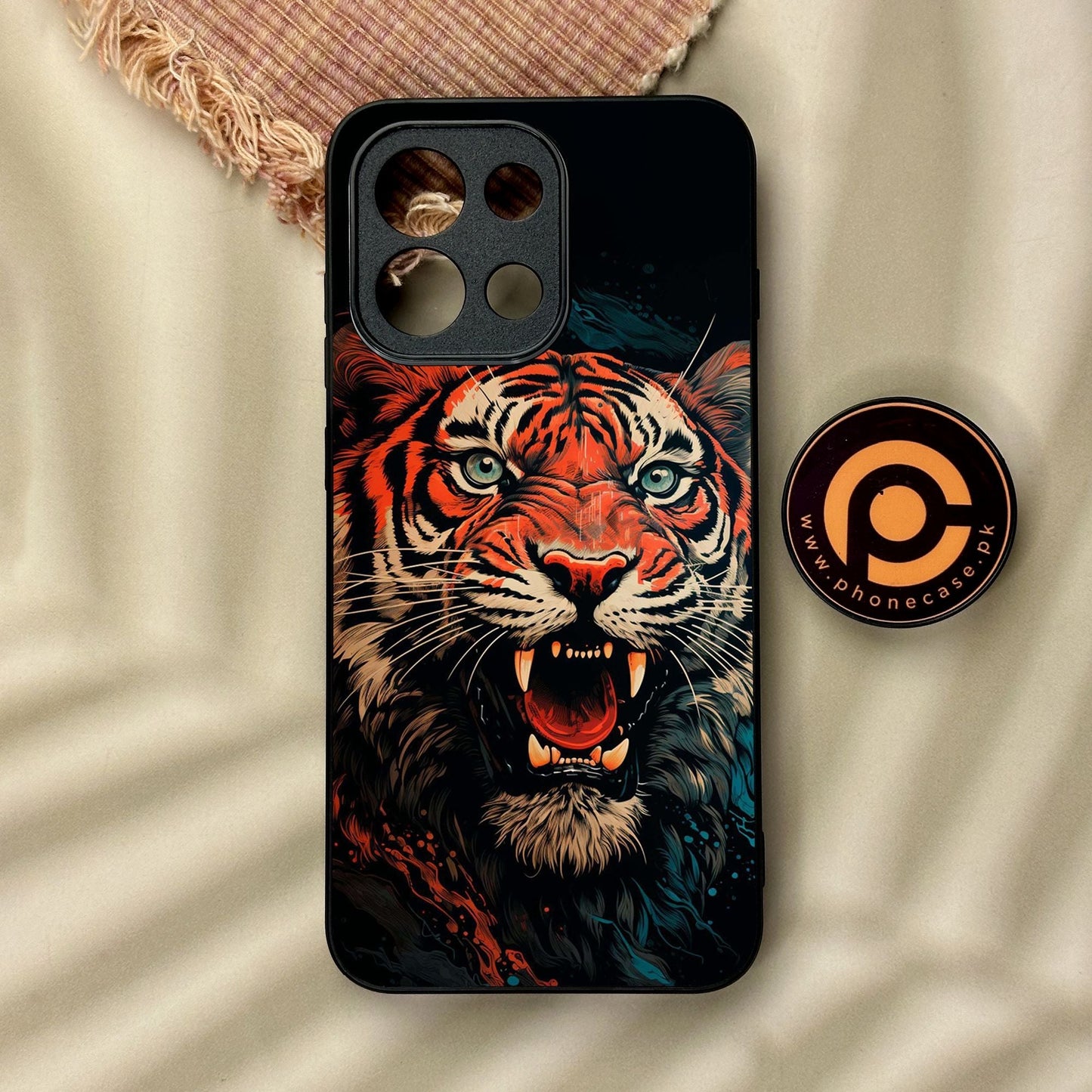 OnePlus 13T - Tiger 2.0 Design 3 - Premium Metal Printed Soft Bumper Shock Proof Case