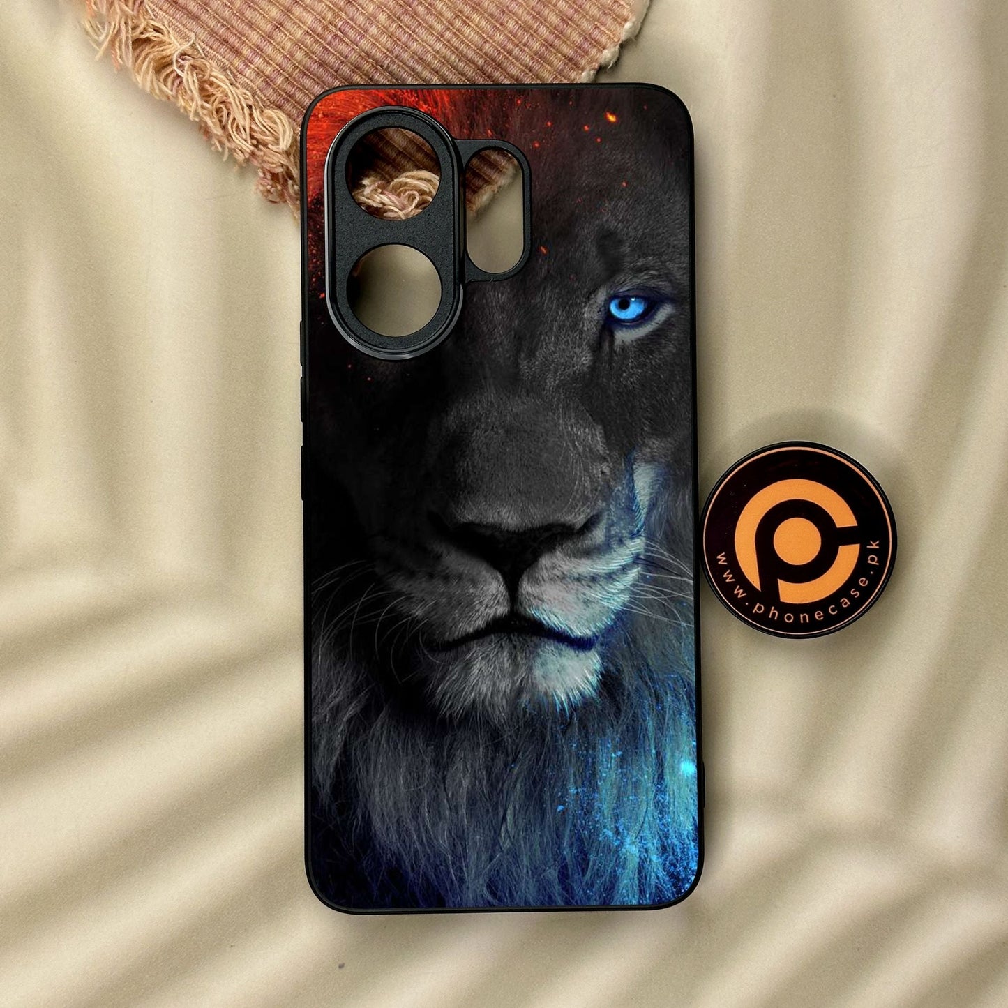 Vivo V60 - Tiger Design 4 - Premium Metal Printed Soft Bumper Shock Proof Case