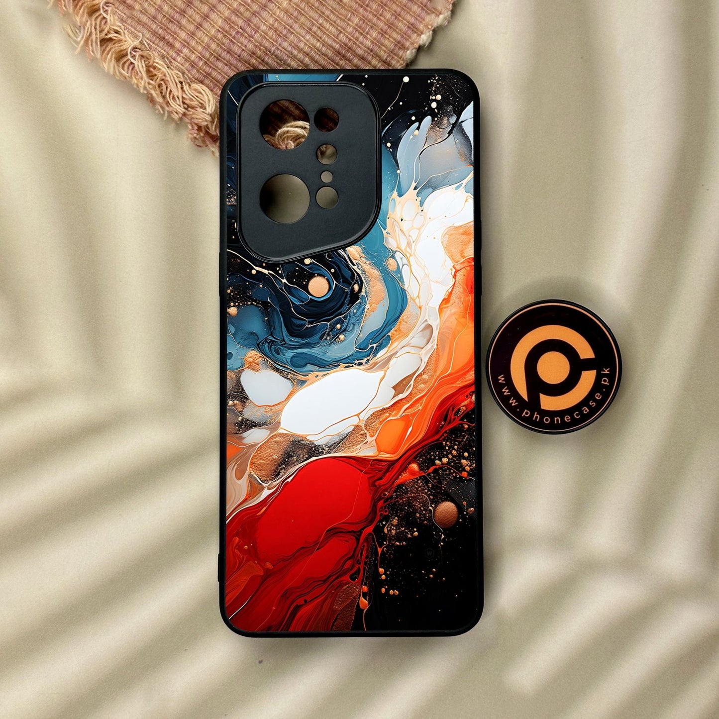 Oppo Find X5 Pro - Liquid Design 9 - Premium Metal Printed Soft Bumper Shock Proof Case