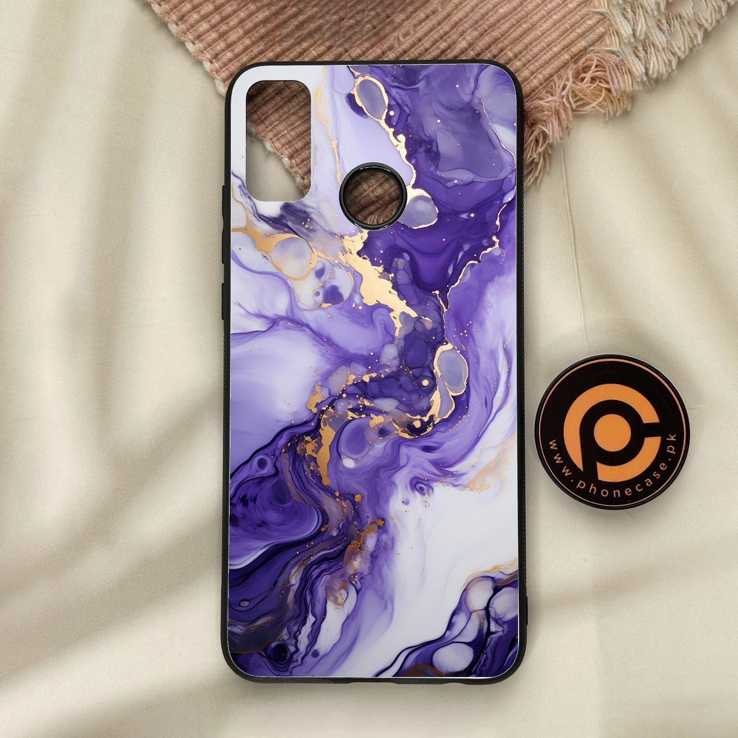 Honor 9X Lite - Liquid Design 2 - Premium Metal Printed Soft Bumper Shock Proof Case