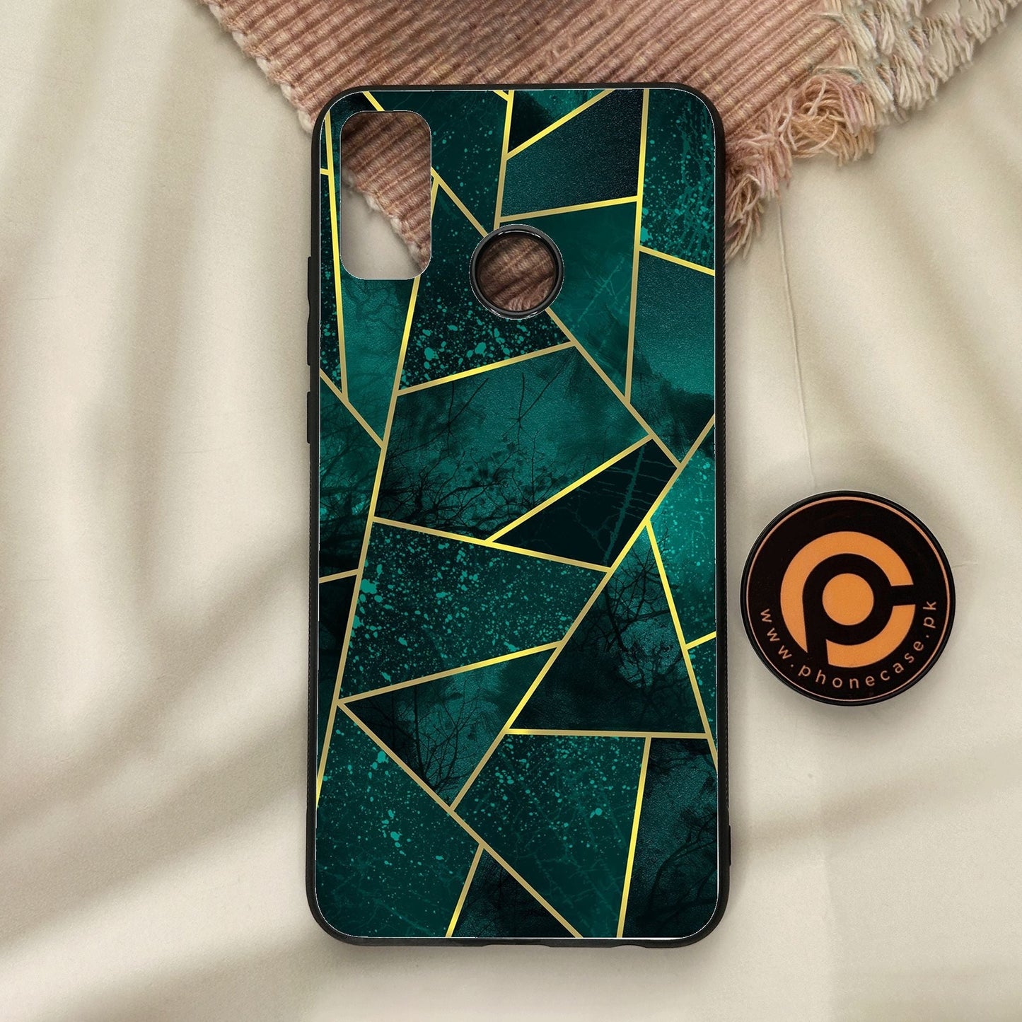 Honor 9X Lite - Geometric Design 9 - Premium Metal Printed Soft Bumper Shock Proof Case