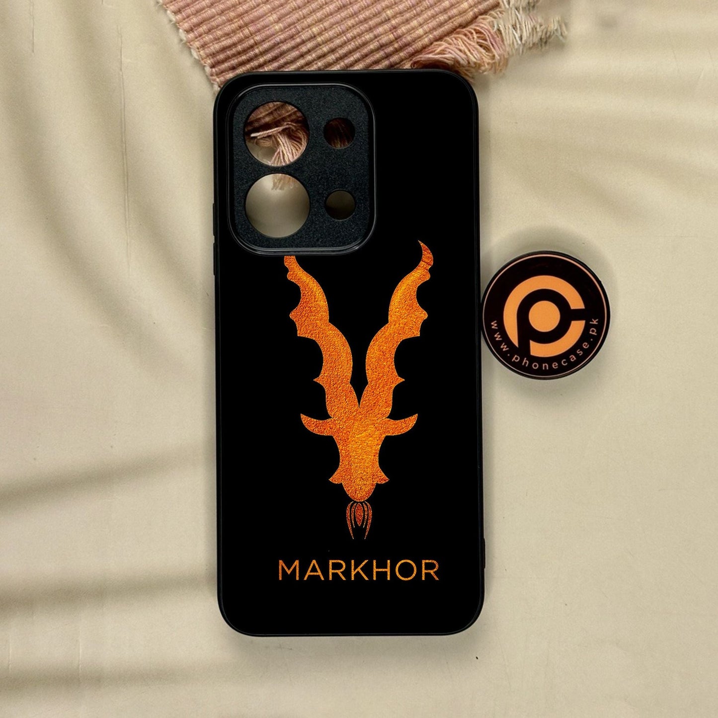 Xiaomi Redmi 15C - Markhor Design 12 - Premium Metal Printed Soft Bumper Shock Proof Case