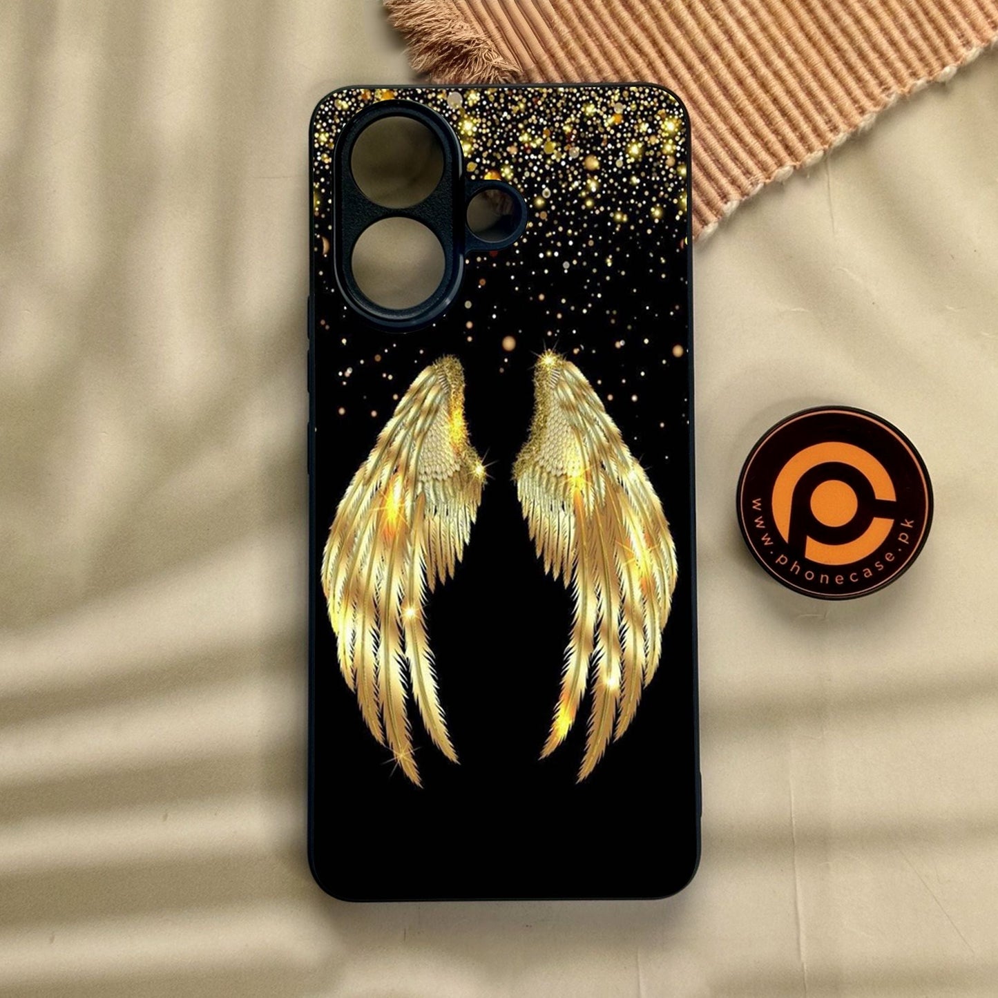 Vivo V60 Lite - Angel Wings Design 1 - Premium Metal Printed Soft Bumper Shock Proof Case