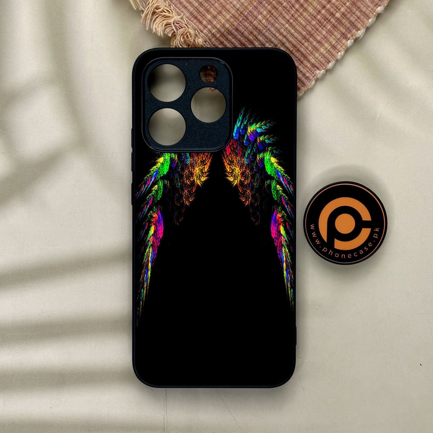 Realme 15T - Angel Wings Design 10 - Premium Metal Printed Soft Bumper Shock Proof Case