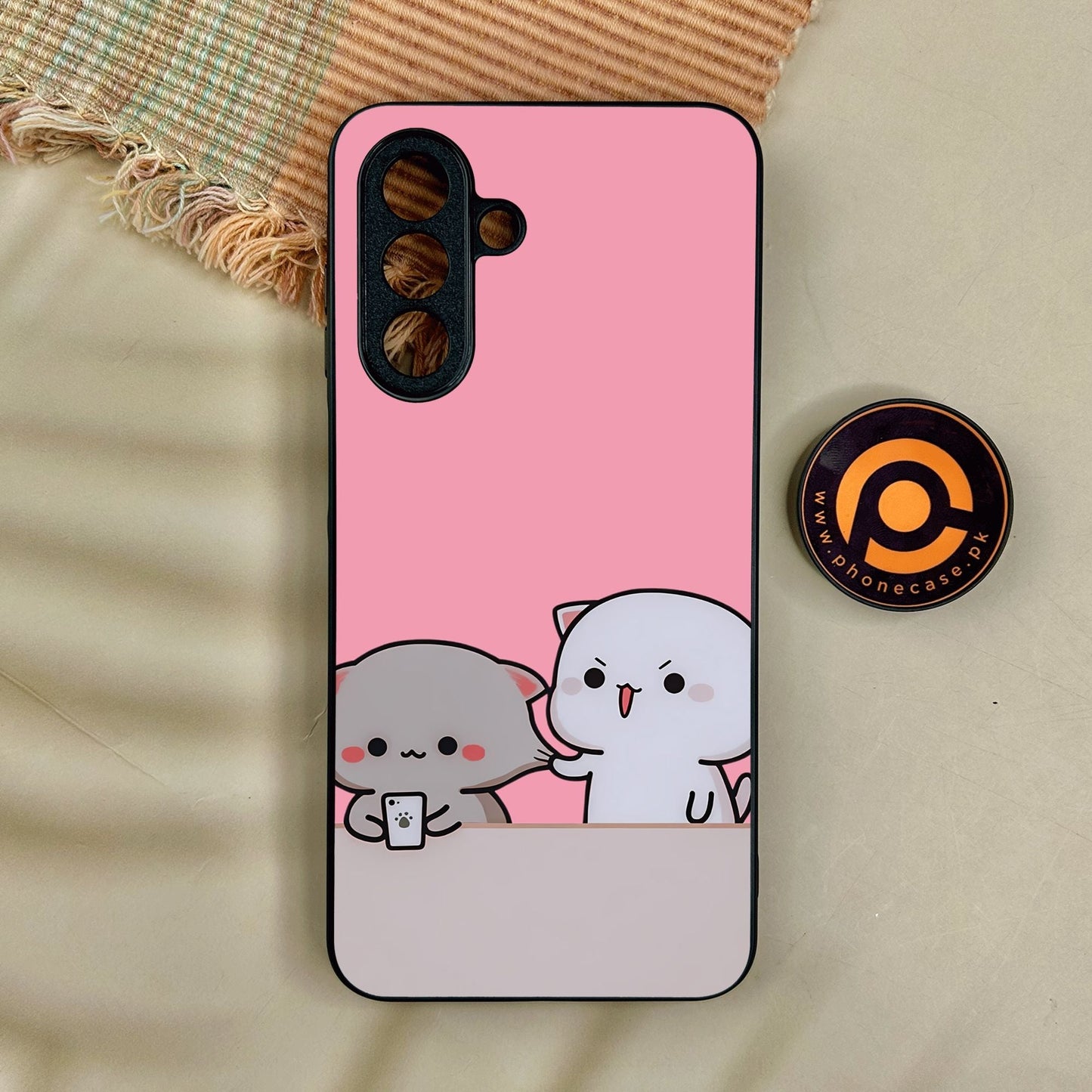 Samsung Galaxy A17 - Cute Bubu Dudu Design 2 - Premium Metal Printed Soft Bumper Shock Proof Case