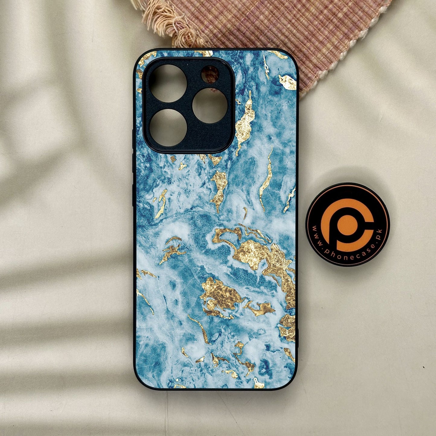 Realme 15T - Blue 2.0 Design 7 - Premium Metal Printed Soft Bumper Shock Proof Case