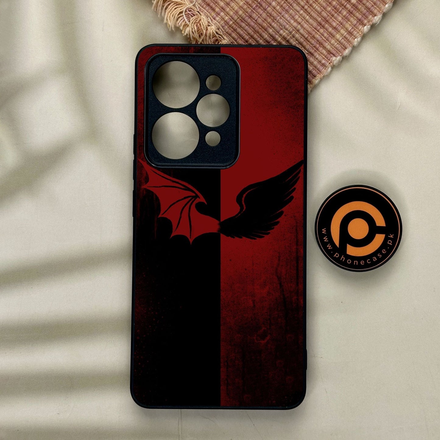 Realme 15 - Angel 2.0 Design 6 - Premium Metal Printed Soft Bumper Shock Proof Case