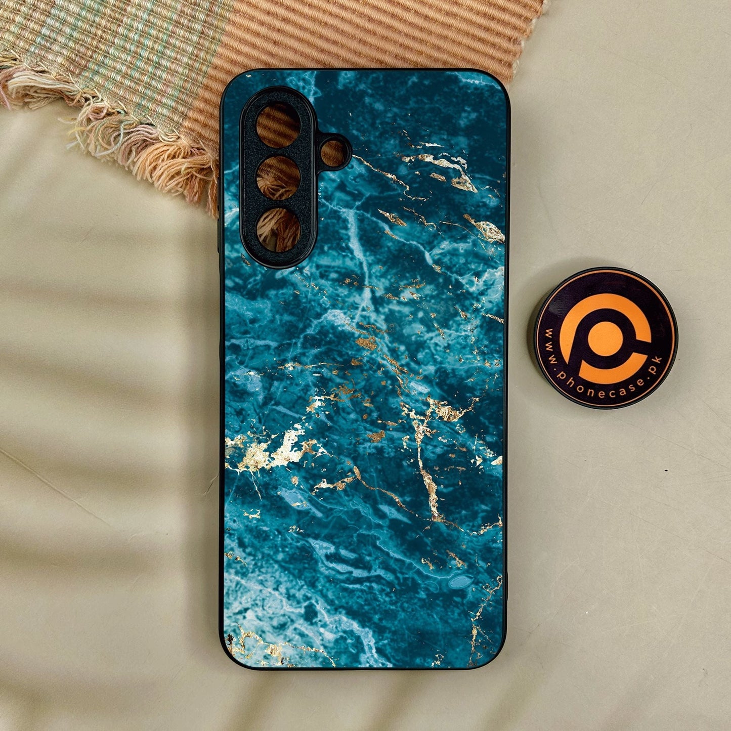 Samsung Galaxy A17 - Blue 2.0 Design 1 - Premium Metal Printed Soft Bumper Shock Proof Case