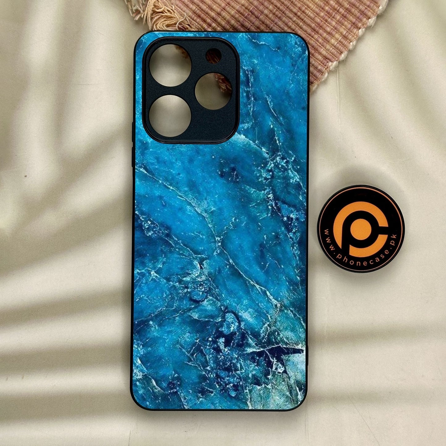 Realme Note 70 - Blue 2.0 Design 3 - Premium Metal Printed Soft Bumper Shock Proof Case