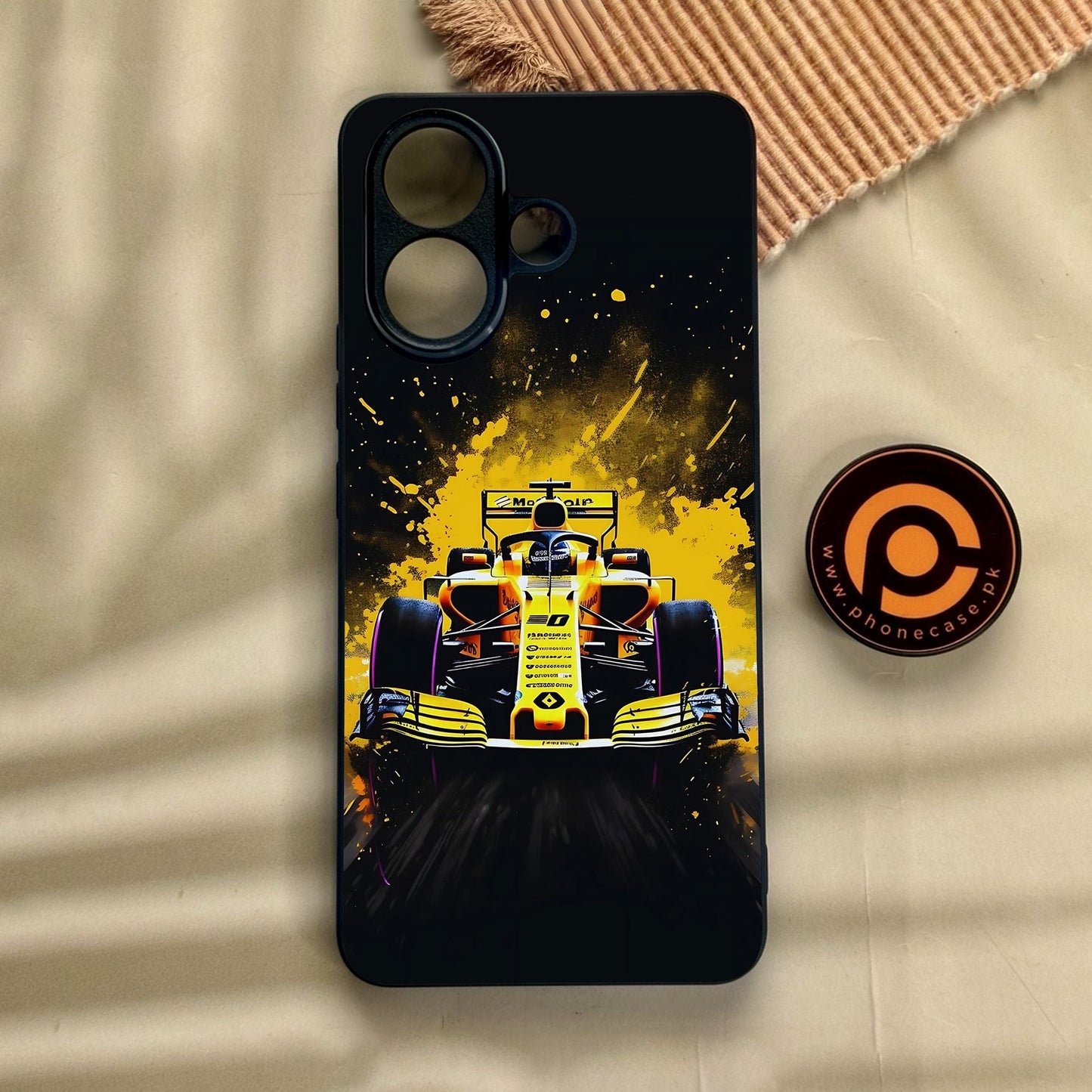 Vivo V60 Lite - Formula 1 Design 5 - Premium Metal Printed Soft Bumper Shock Proof Case
