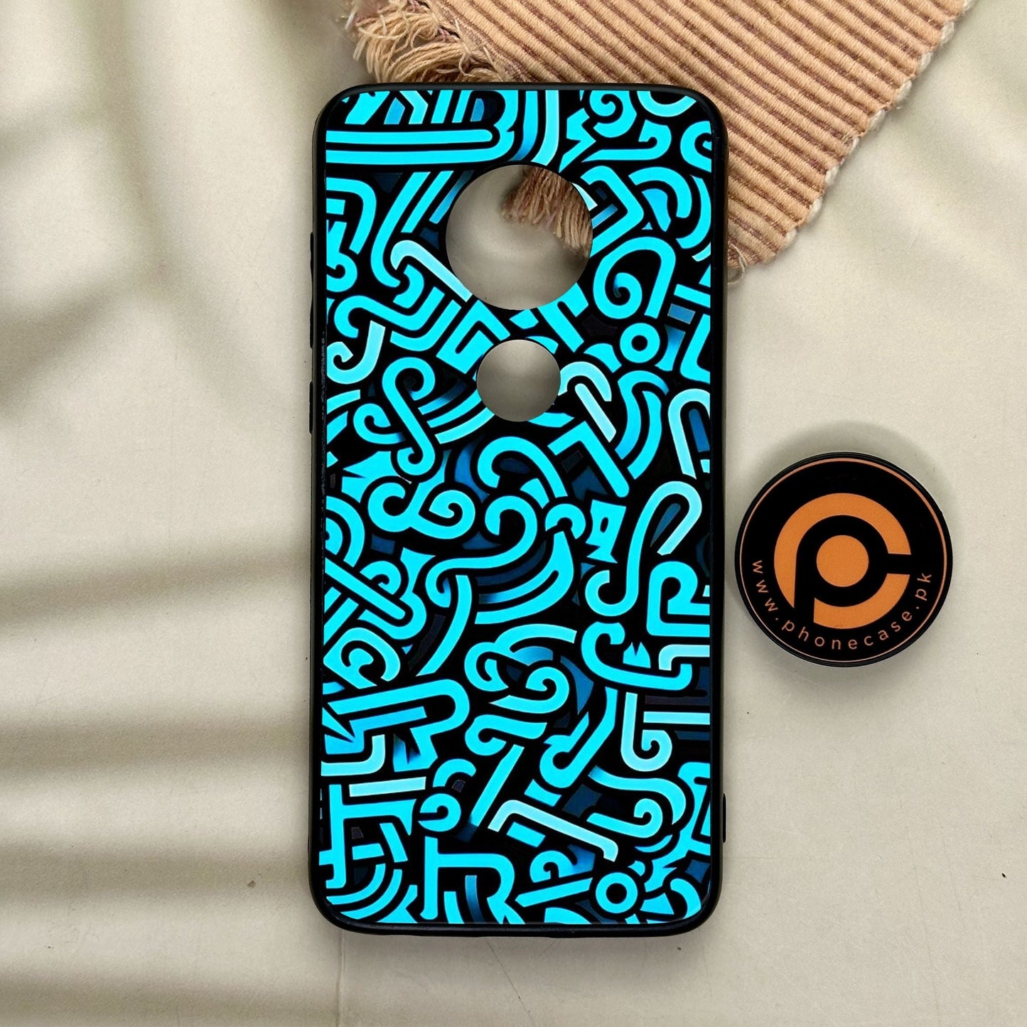 Motorola Moto G7 - Doodle Design - Premium Metal Printed Soft Bumper Shock Proof Case