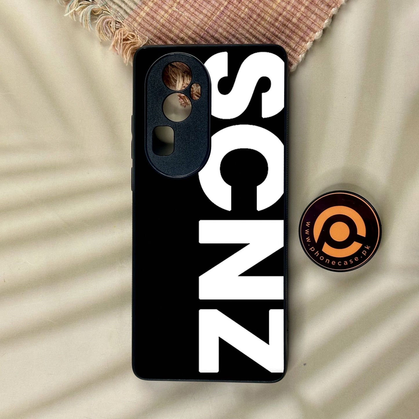 Oppo Reno 10 Pro Plus - Scnz - Premium Metal Printed Soft Bumper Shock Proof Case