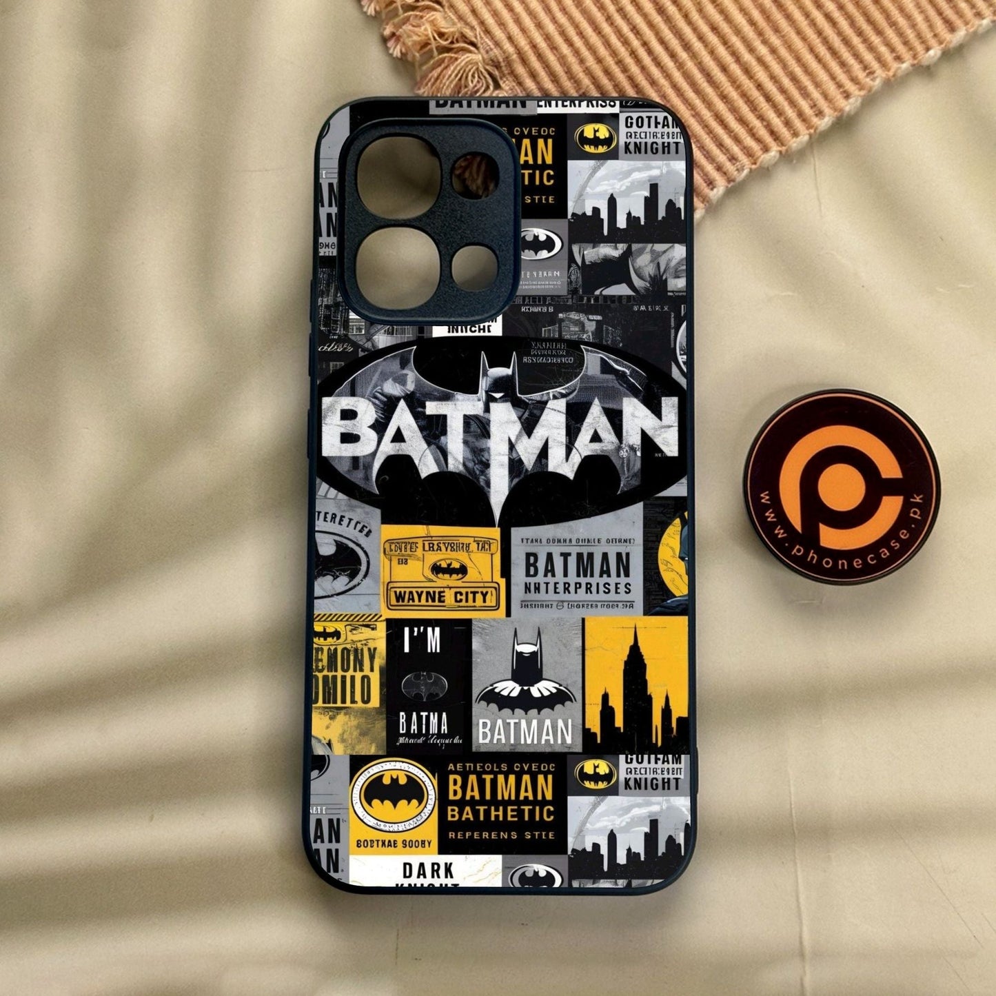 Oppo A6 Pro - The Gotham Collage - Premium Metal Printed Soft Bumper Shock Proof Case
