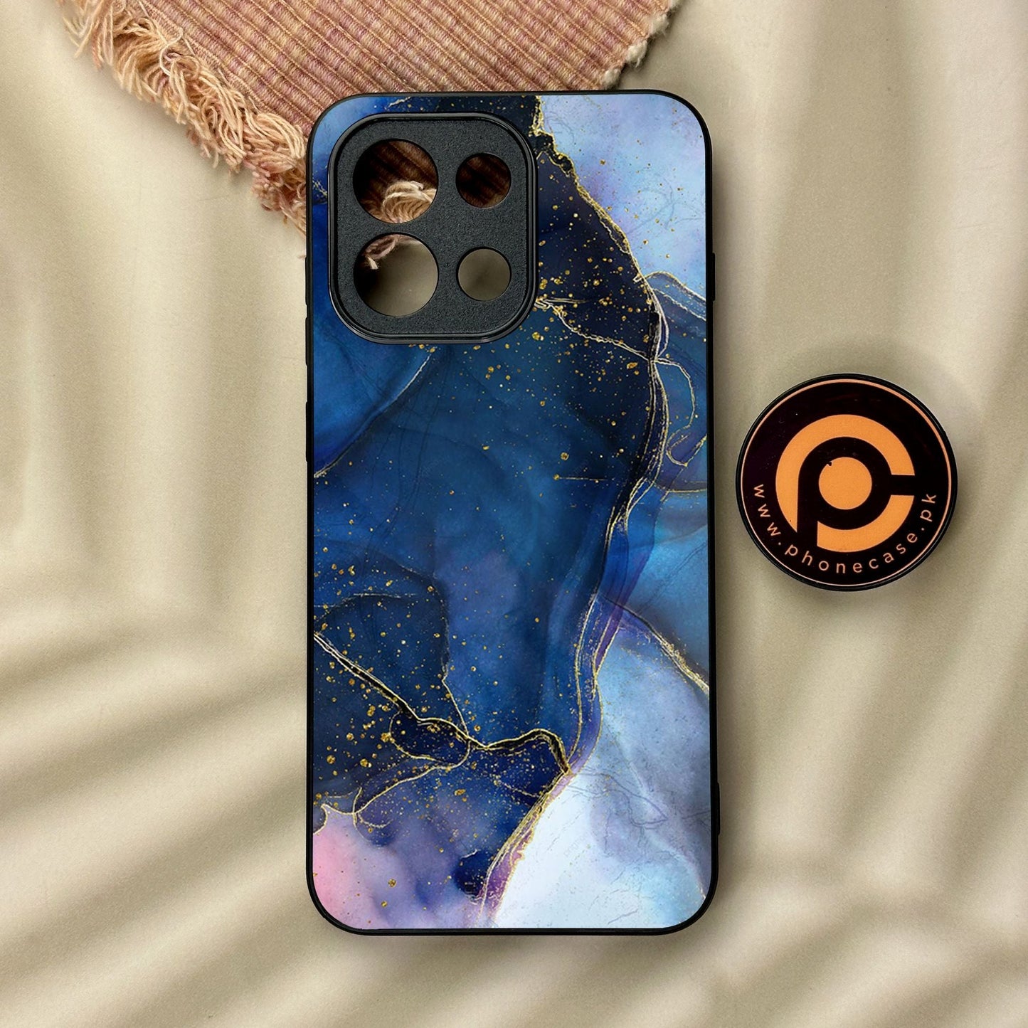 OnePlus 13T - Blue Marble Design 7 - Premium Metal Printed Soft Bumper Shock Proof Case