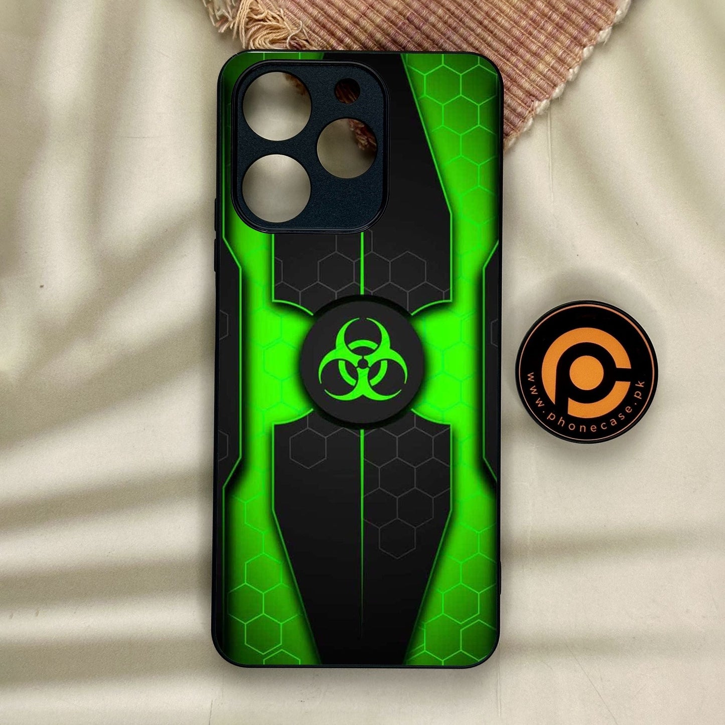 Realme Note 70 - Biohazard Design 3 - Premium Metal Printed Soft Bumper Shock Proof Case