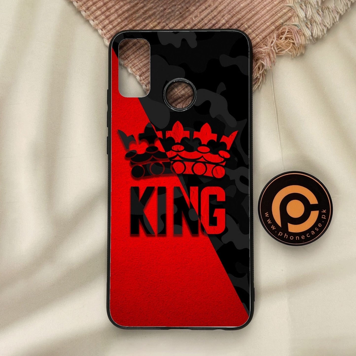 Honor 9X Lite - King Design 6 - Premium Metal Printed Soft Bumper Shock Proof Case