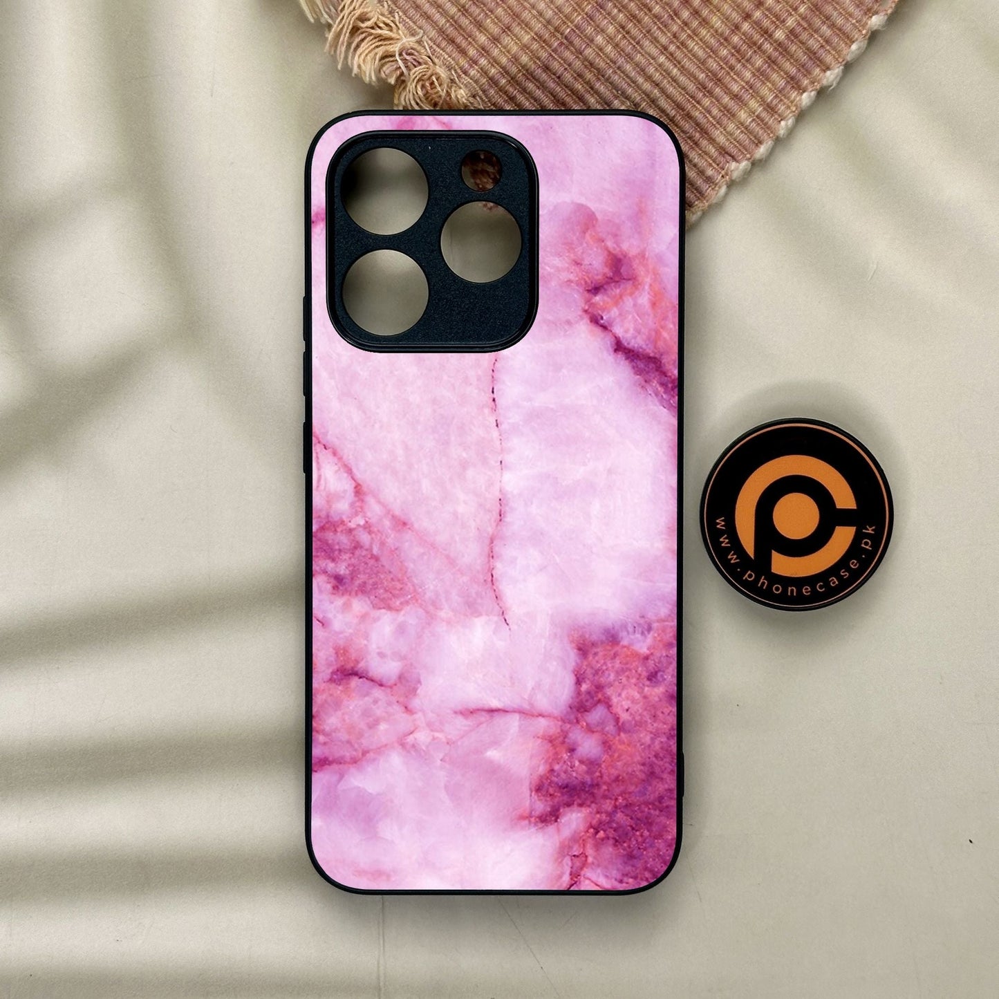 Realme 15T - Pink Design 5 - Premium Metal Printed Soft Bumper Shock Proof Case