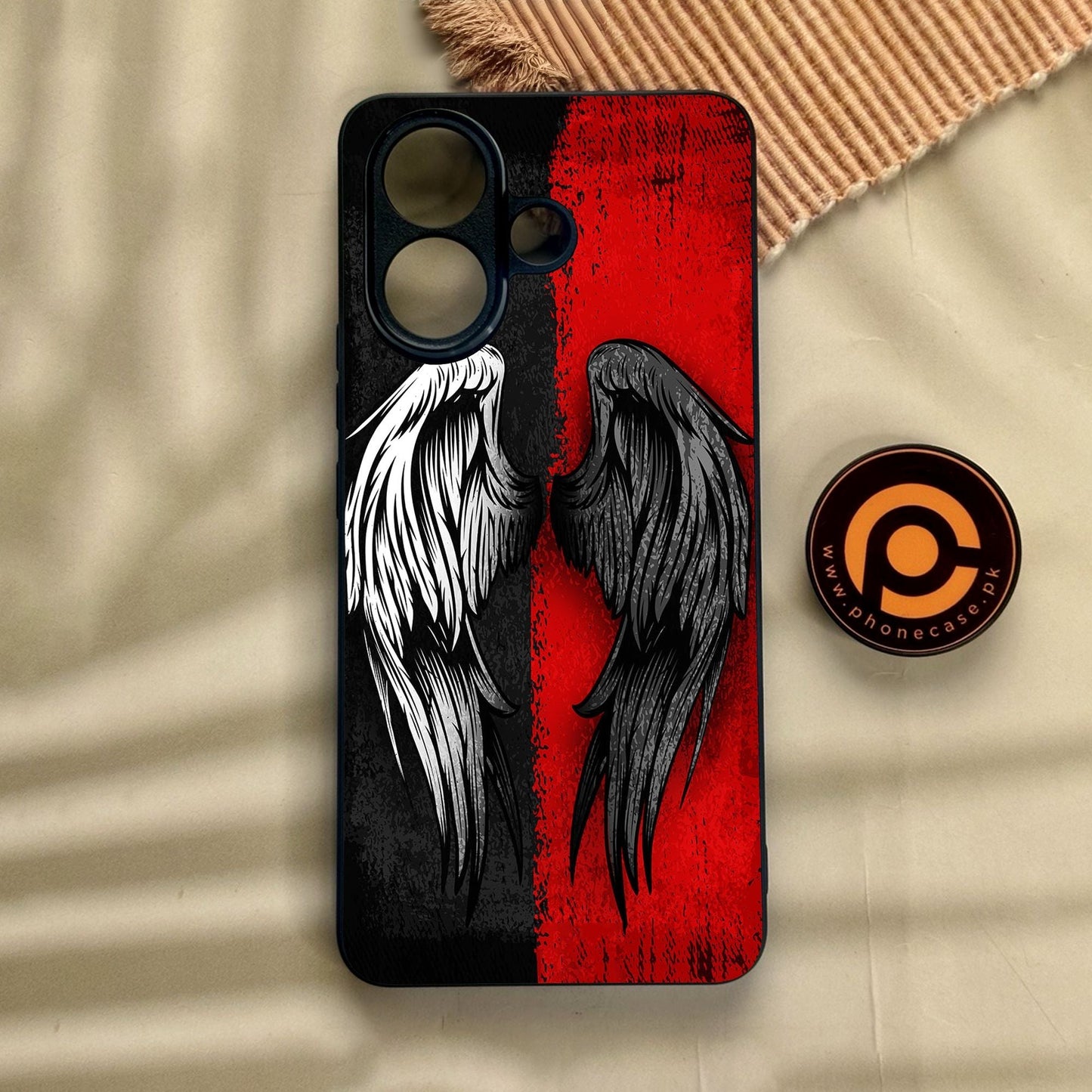 Vivo V60 Lite - Angel 2.0 Design 10 - Premium Metal Printed Soft Bumper Shock Proof Case