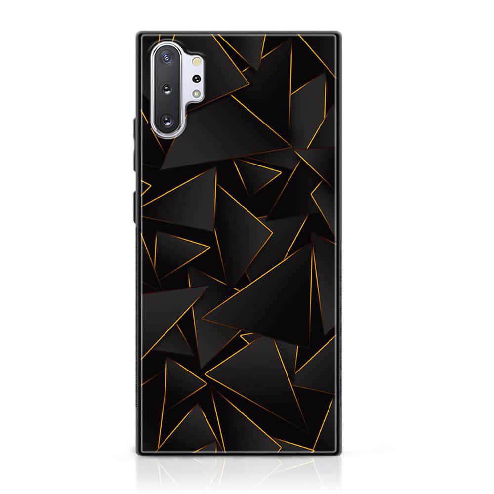 Samsung Galaxy Note 10 Plus - 3D Design 4 - Premium Printed Glass soft Bumper shock Proof Case CS-37880