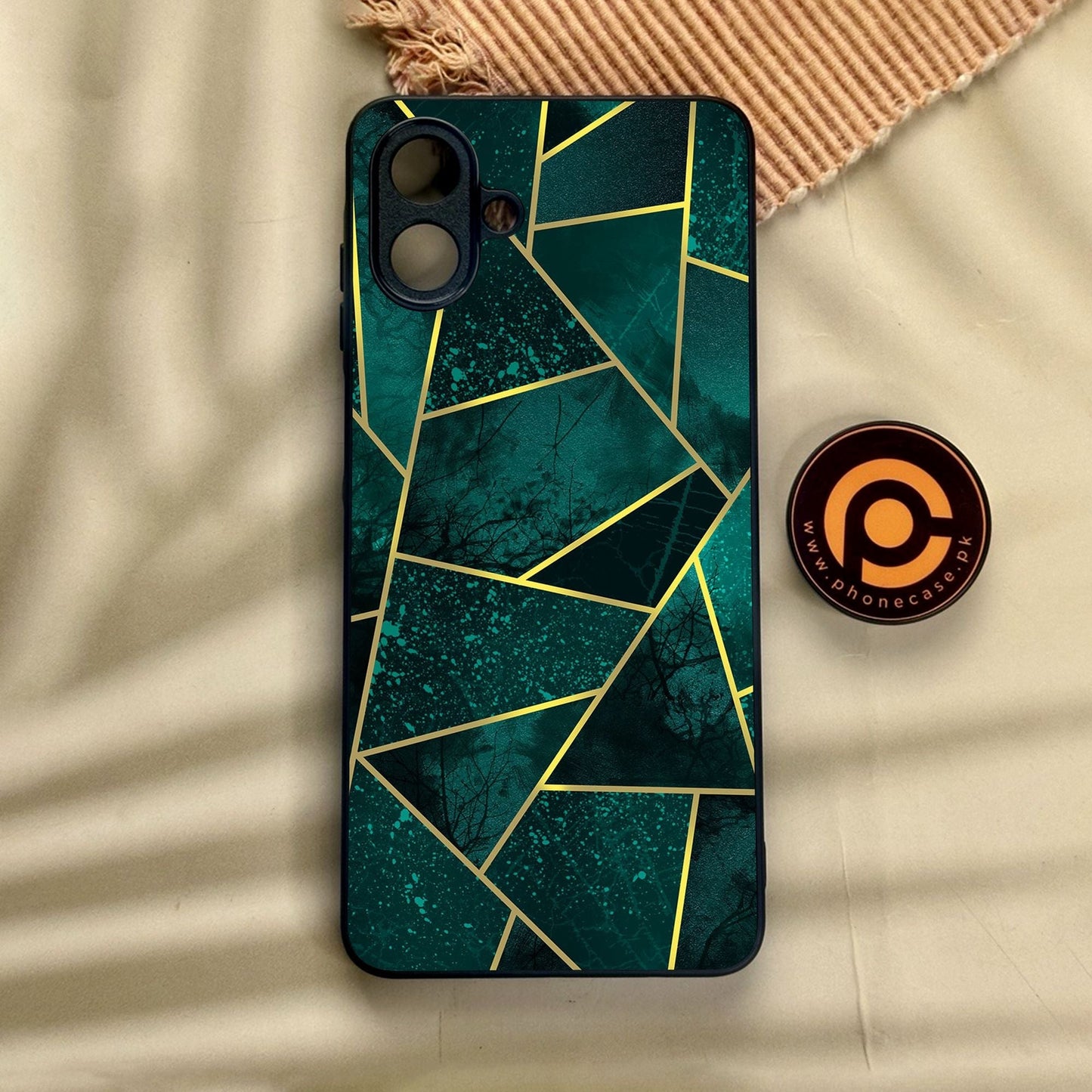 Samsung Galaxy A07 - Geometric Design 9 - Premium Metal Printed Soft Bumper Shock Proof Case