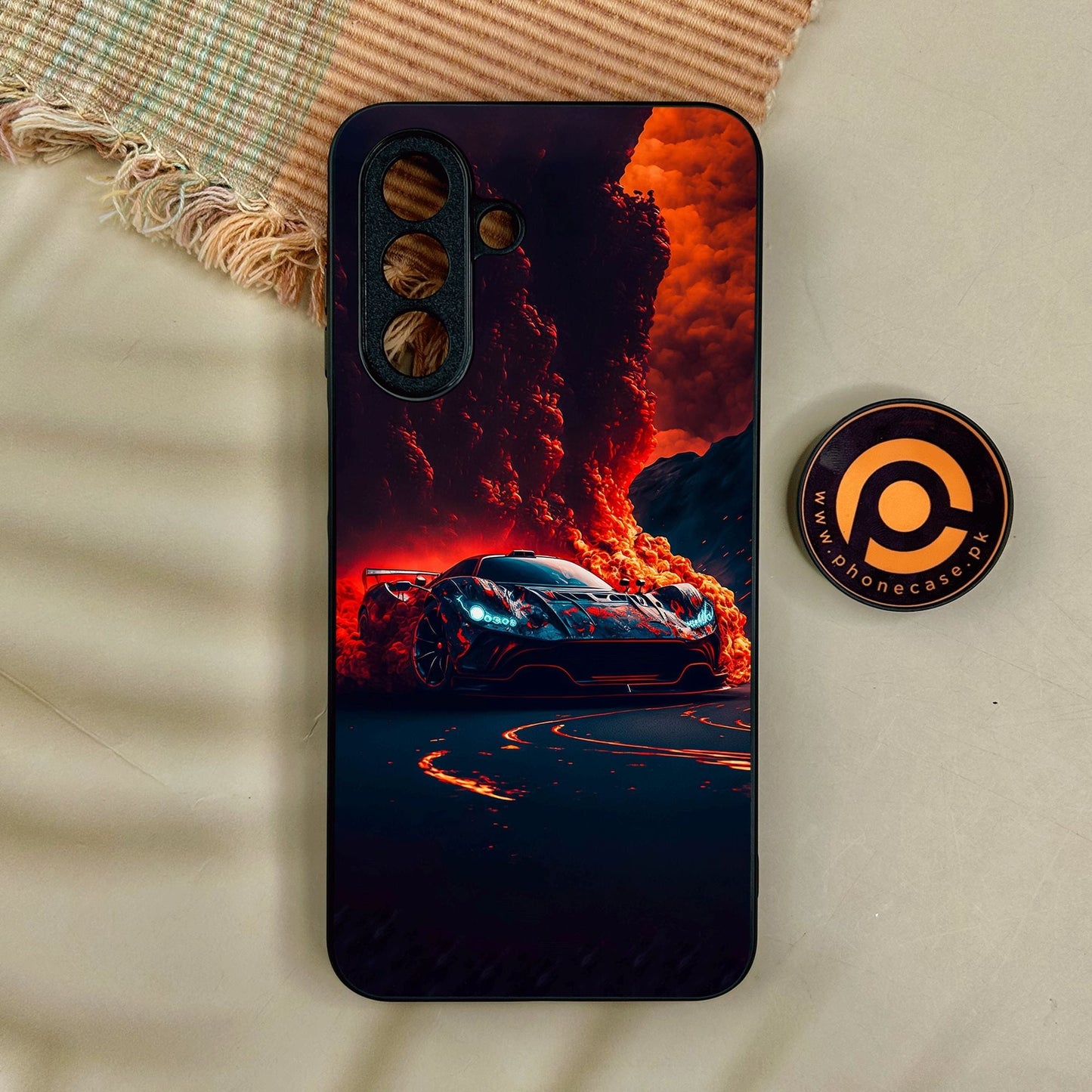 Samsung Galaxy A17 - Racing Design 6 - Premium Metal Printed Soft Bumper Shock Proof Case