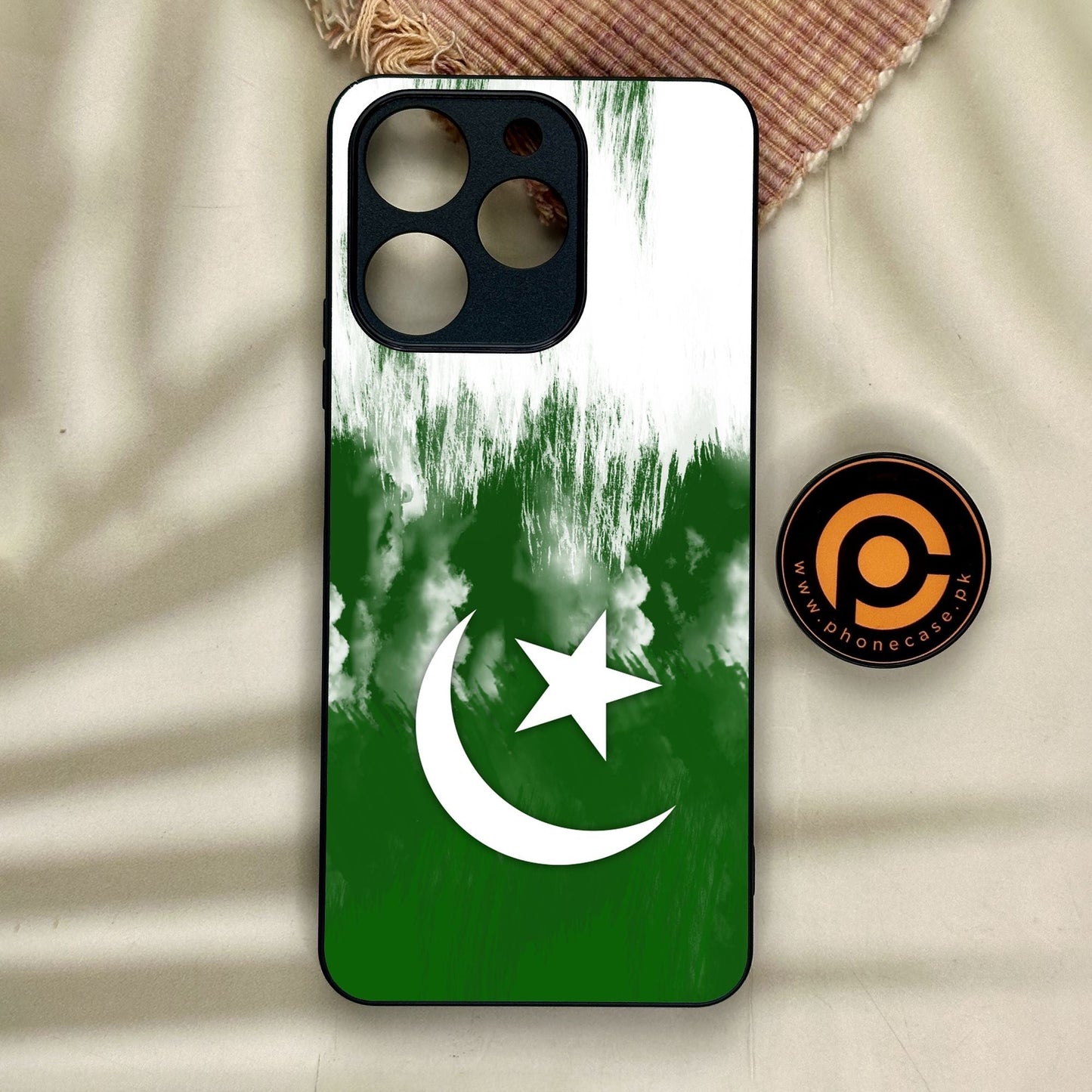 Realme Note 70 - Pakistani Flag Design 9 - Premium Metal Printed Soft Bumper Shock Proof Case