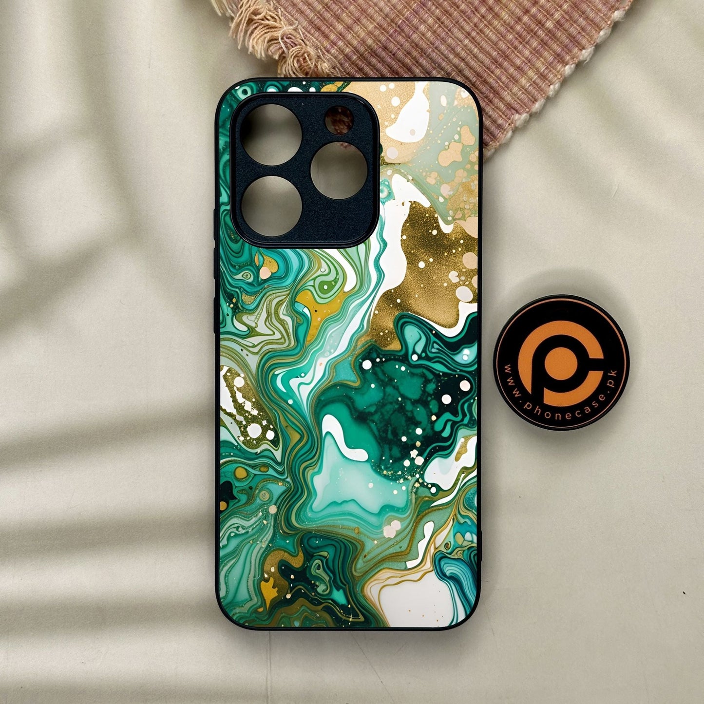 Realme 15T - Liquid Design 8 - Premium Metal Printed Soft Bumper Shock Proof Case