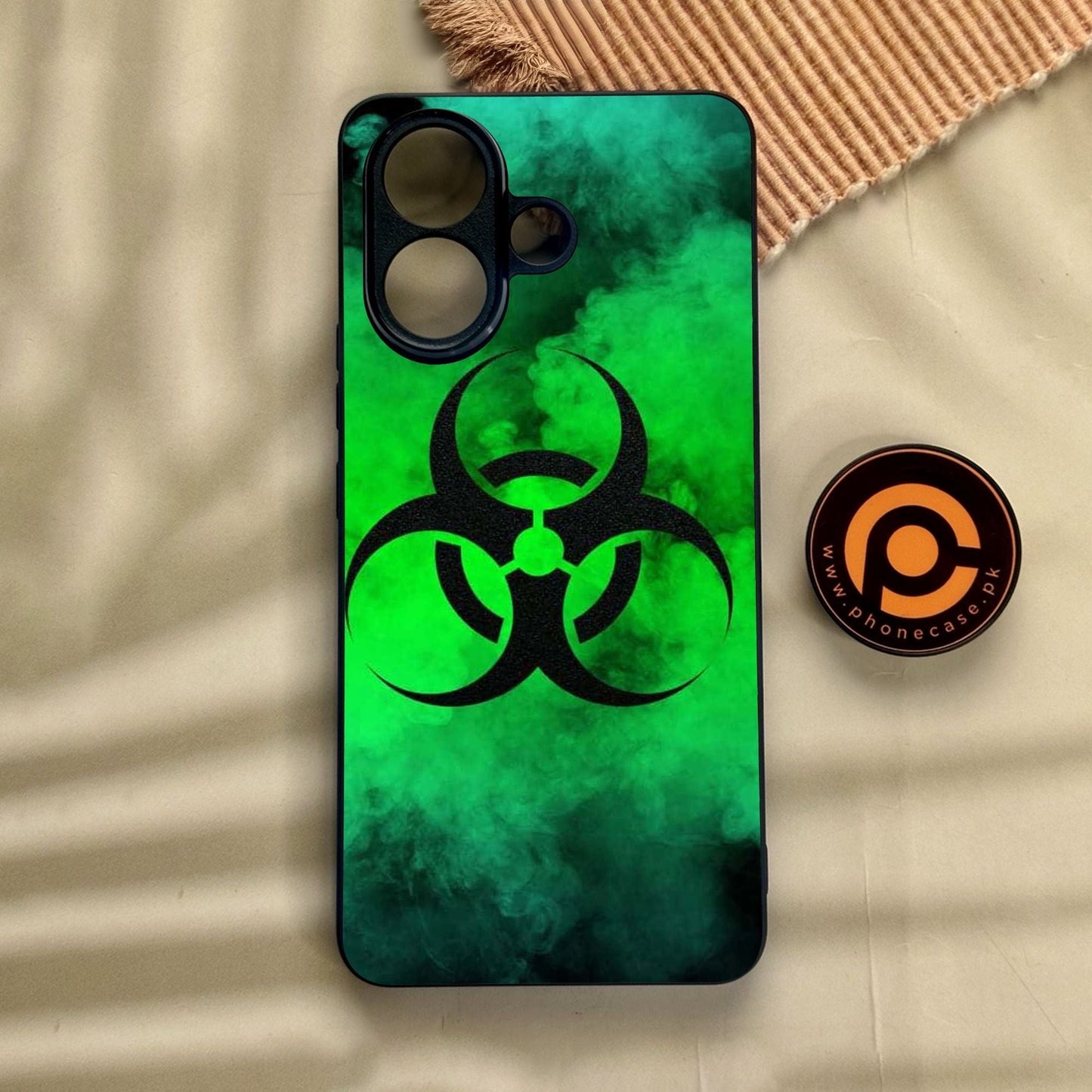 Vivo V60 Lite - Biohazard Design 7 - Premium Metal Printed Soft Bumper Shock Proof Case