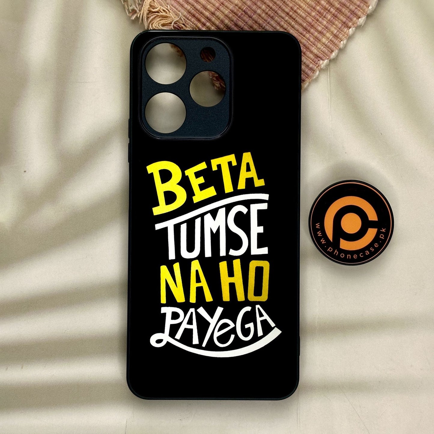 Realme Note 70 - Beta Tum Se Na Ho - Premium Metal Printed Soft Bumper Shock Proof Case