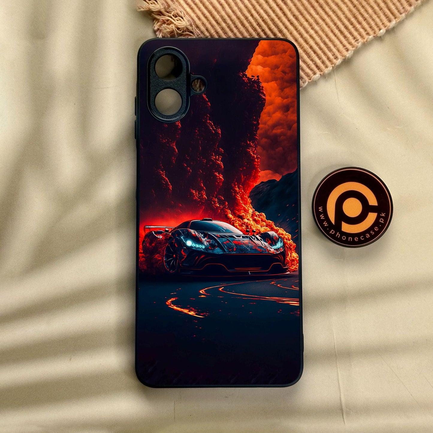 Samsung Galaxy A07 - Racing Design 6 - Premium Metal Printed Soft Bumper Shock Proof Case