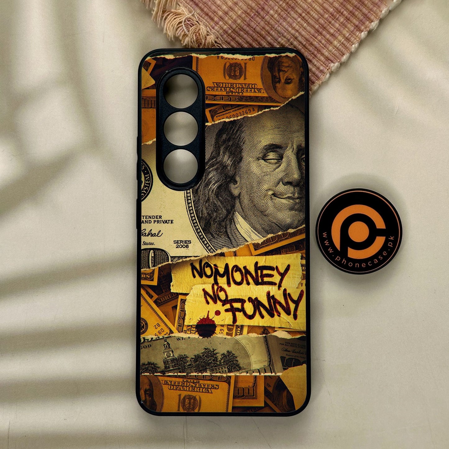 Itel S25 - Dollar Design 1 - Premium Metal Printed Soft Bumper Shock Proof Case