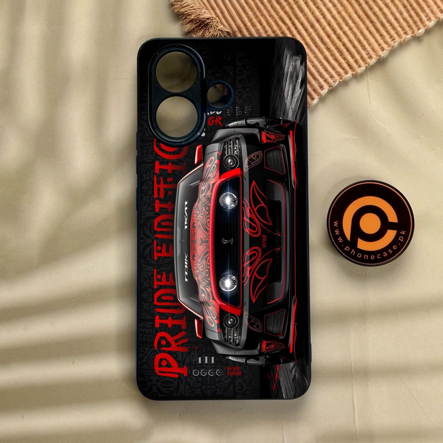 Vivo V60 Lite - Cobra X Racing Car - Premium Metal Printed Soft Bumper Shock Proof Case