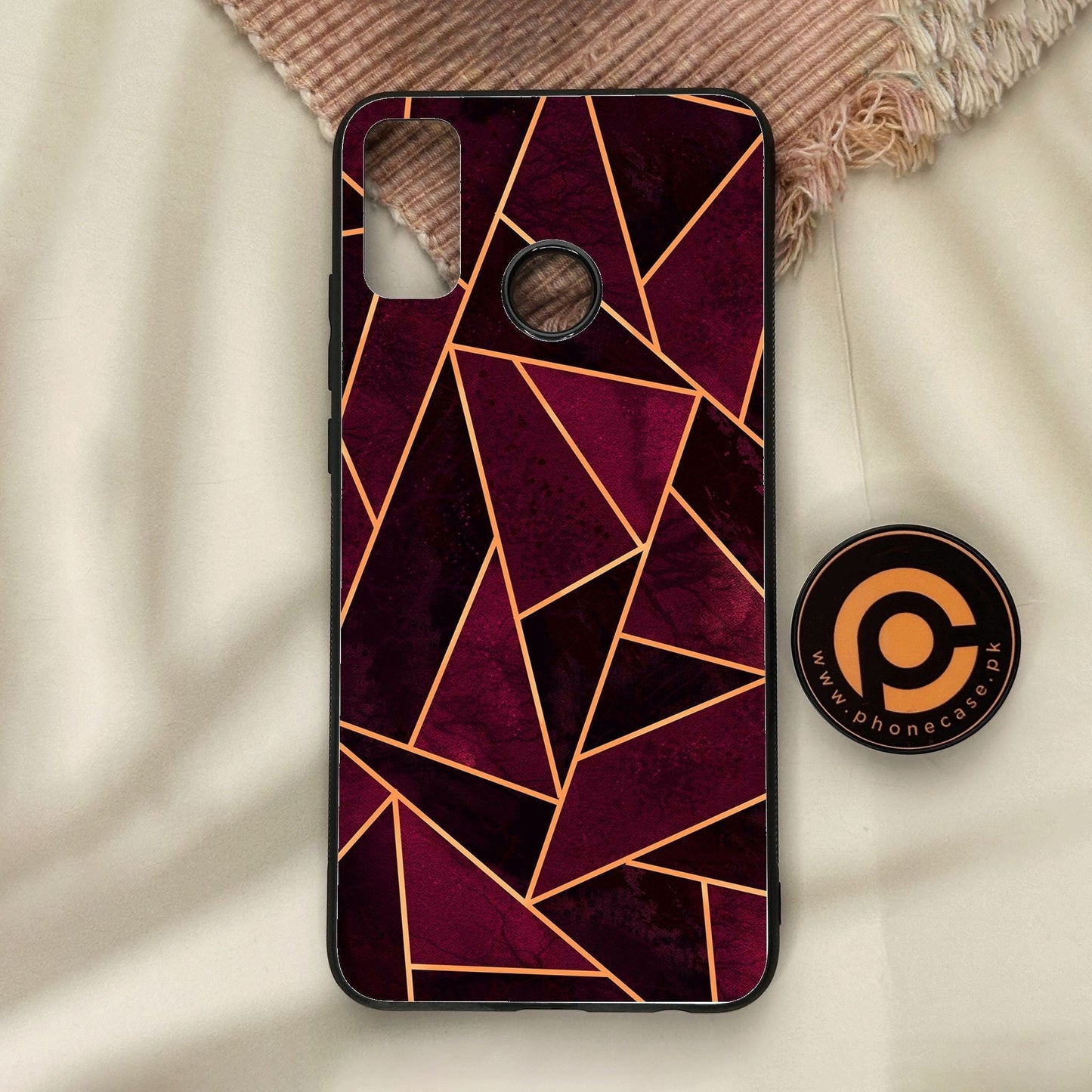 Honor 9X Lite - Geometric Design 7 - Premium Metal Printed Soft Bumper Shock Proof Case